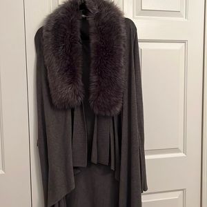 Cardigan w/detachable fur!